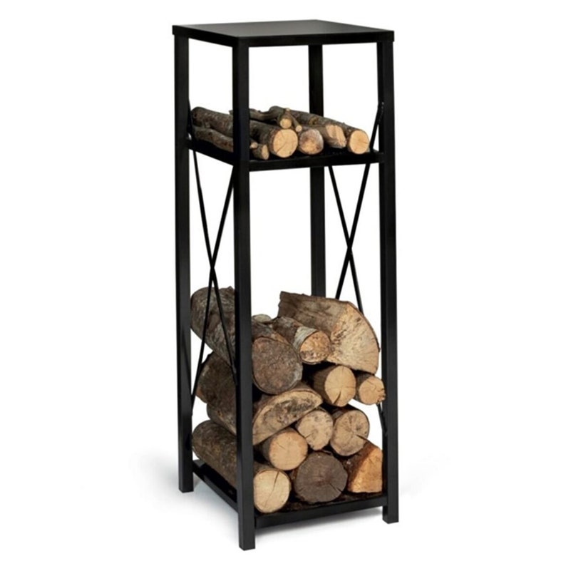 Modern Fireplace Wood Rack Firewood Holder Vertical Firewood Etsy