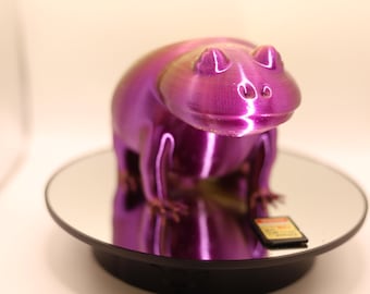 3D gedruckter Frosch Planter: Sukkulenten Topf, modernes Wohndekor. Seidengelb bis Lila