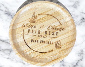 Wine Glass Charcuterie Plate, Mini Charcuterie Board