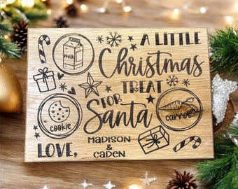 Milk And Cookie Santa Board