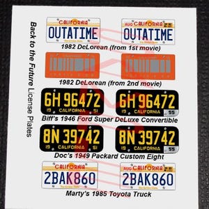 Back To The Future Nummernschild-Schlüsselanhänger – Offiziell Lizenziert, Aus Gummi, 4,5 X 6 Cm