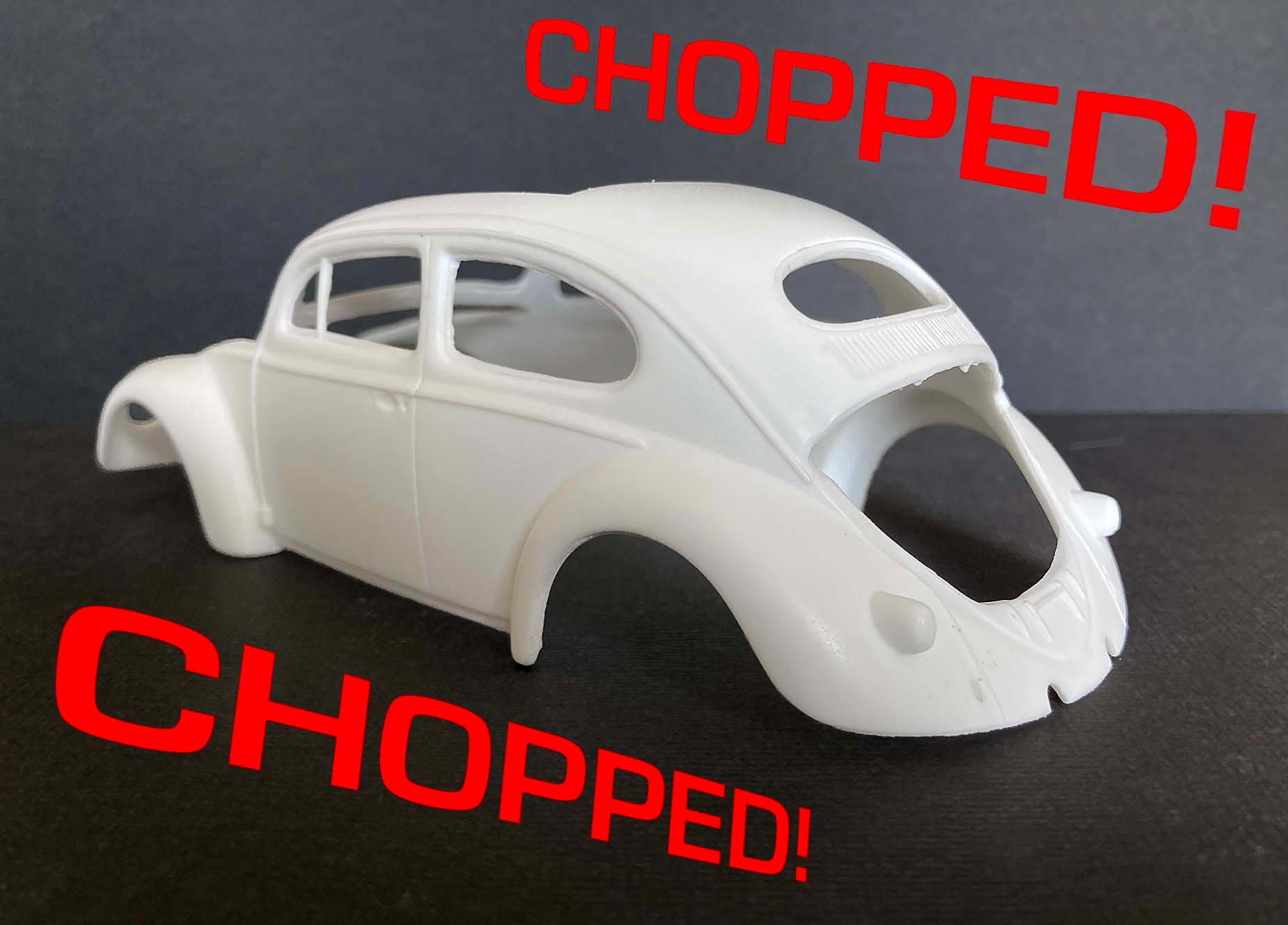Chopped 1957 Volkswagen VW Oval Window Sunroof Sedan Resin