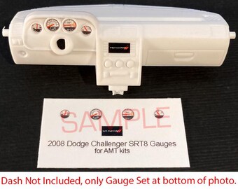 2008 Dodge Challenger SRT8 GAUGE FACES for 1/25 AMT kits