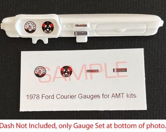 1978 Ford Courier Pickup MinivanGAUGE FACES for 1/25 AMT kits