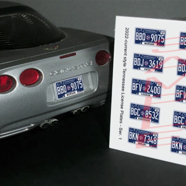 Scale Model License Plate Etsy