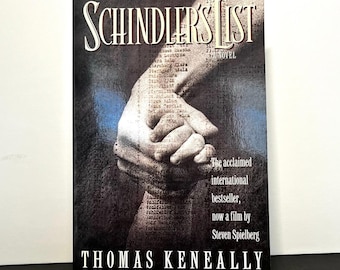Schindler’s List Signed Paperback by Thomas Keneally Dated 1994 Autographed Book