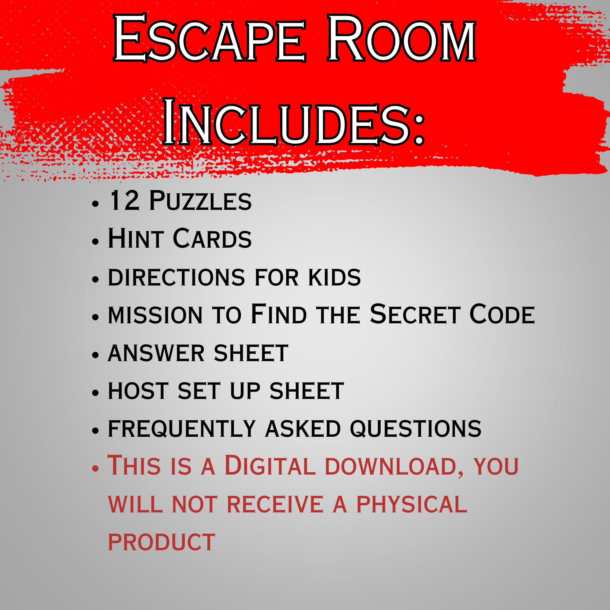 Christmas Escape Room Kids Christmas Escape Room Kit Printable Escape