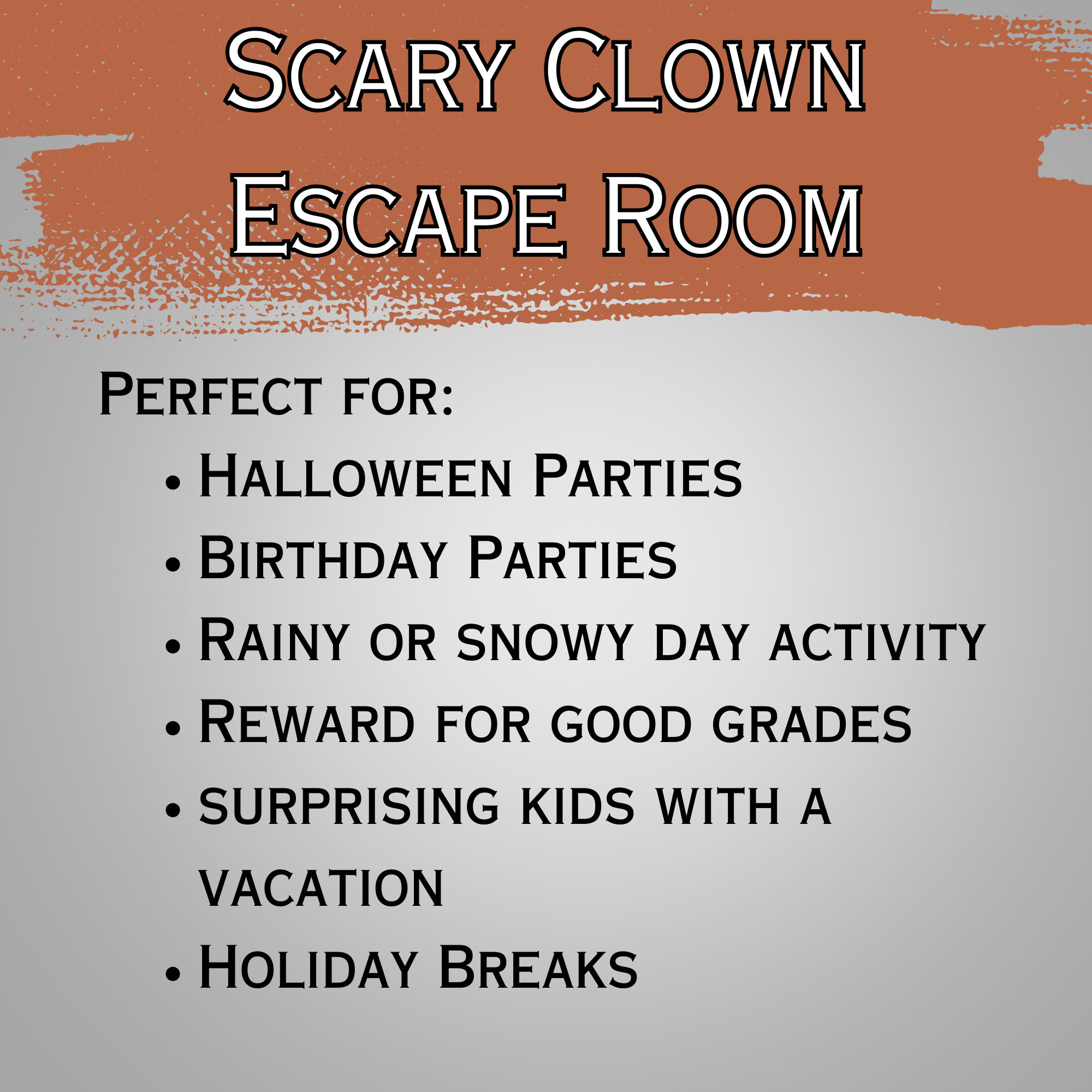 Escape Room Clowns Printable Scary Halloween Escape Room for Kids Escape Room Kit 12 Puzzle