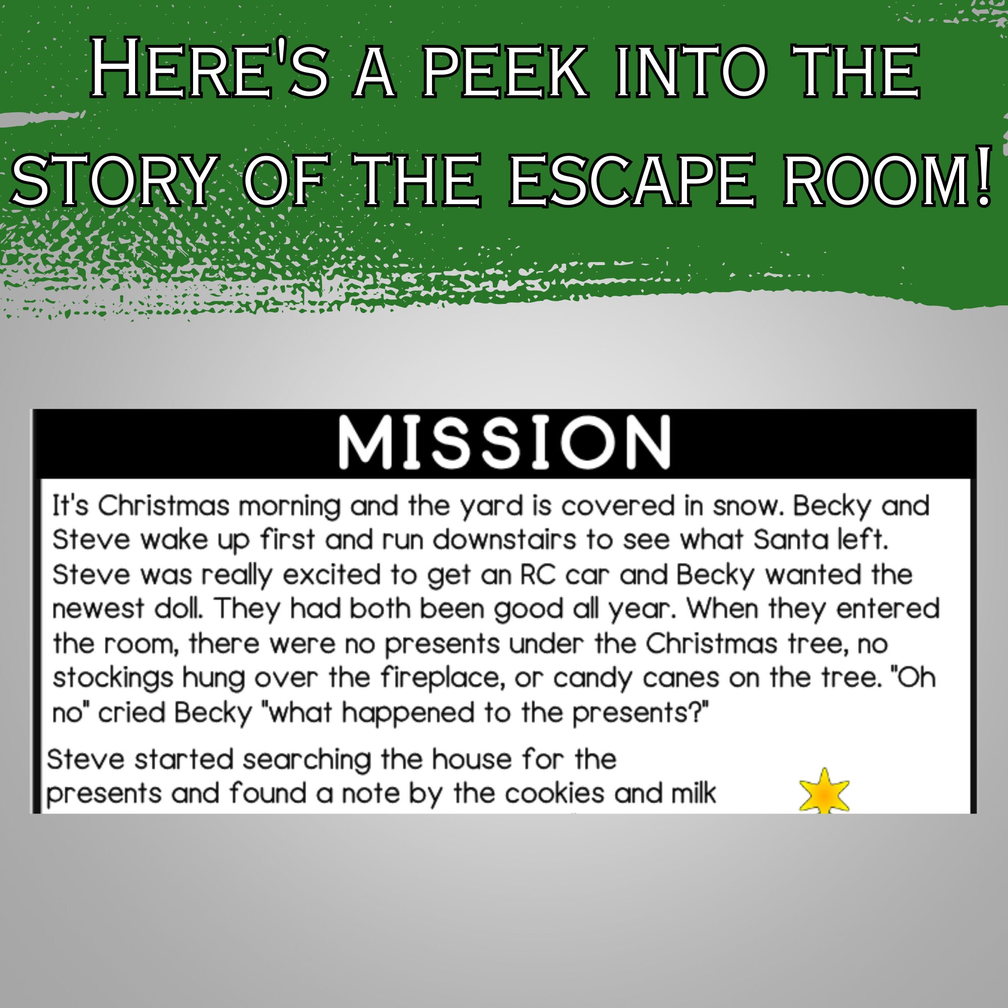 Christmas Escape Room Kids| Christmas Escape Room Kit| Printable Escape ...