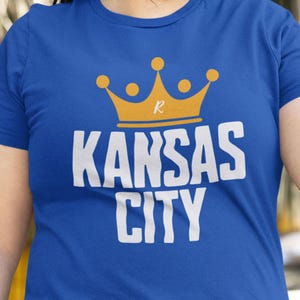Royals Baseball T-Shirt Royals Gift for Friend Kansas City Shirt KC Jumbo Crown T Shirt Royals Nation Gift Kauffman Game Day Tshirt
