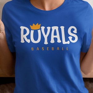 Kansas City Baseball T-Shirt Royals Gift for Friend Shirt KC Crown T Shirt Royals Nation Gift Kauffman Game Day Tshirt Royals O-Crown Shirt