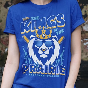 Royals Baseball T-Shirt Royals Gift for Friend Kansas City Shirt KC Crown T Shirt Prairie Kings Shirt Royals Gift Kauffman Game Day Tshirt
