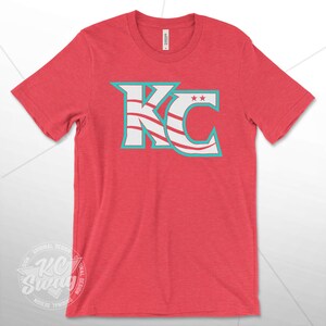 KC Swag - Kansas City Current, Flowing KC on Heather red unisex t-shirt
