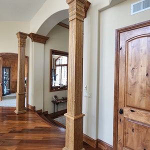Decorative Teak Columns - Blonde