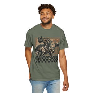 Vintage Rodeo Unisex T-Shirt | Western Graphic Tee for Cowpoke Lovers, Casual Wear, Rodeo Events, Gifts for Horse Enthusiasts