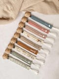 Personalized cotton gauze pacifier clip / Baby gift idea product logo