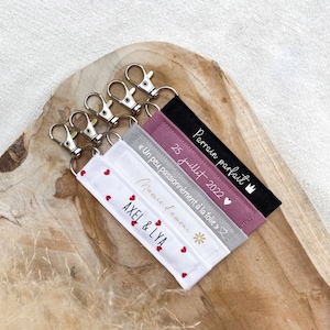 Porte-clé, dragonne personnalisée, idée cadeau original pour père/mère/grands-parents