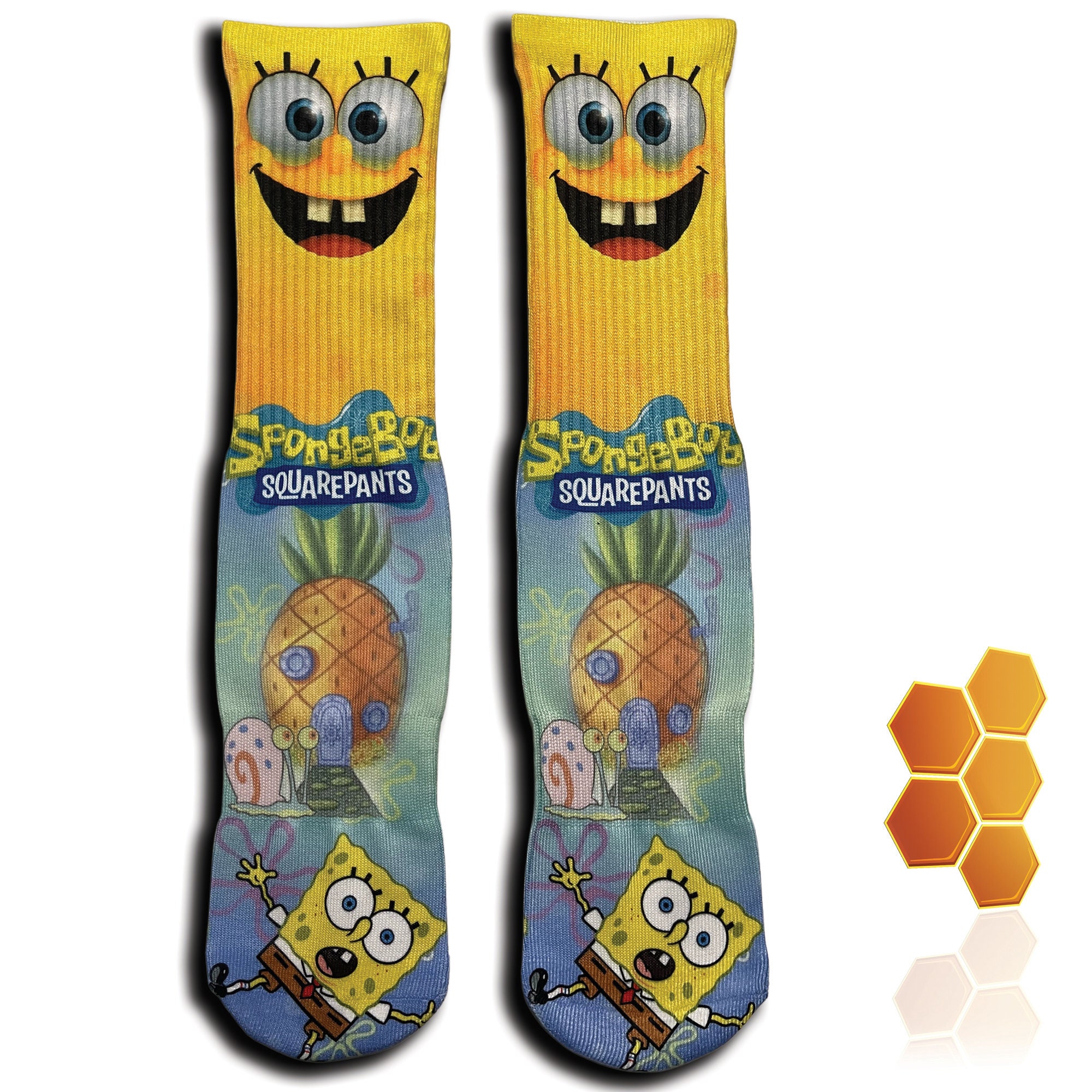 Spongebob Squarepants Graphic - Meme Socks for Sale by Mariascientist