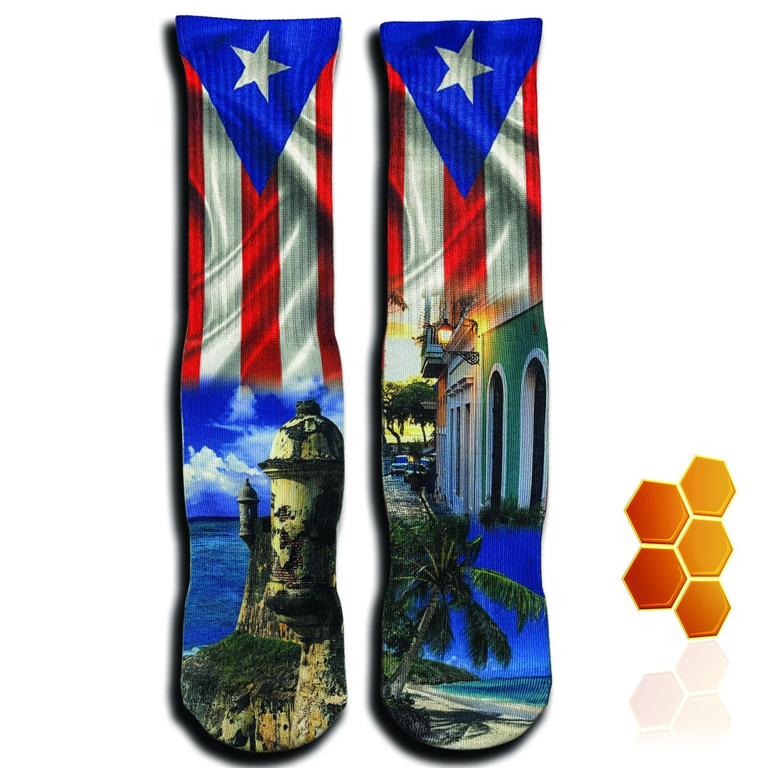 Puerto Rican Flag Mix Match Socks Etsy