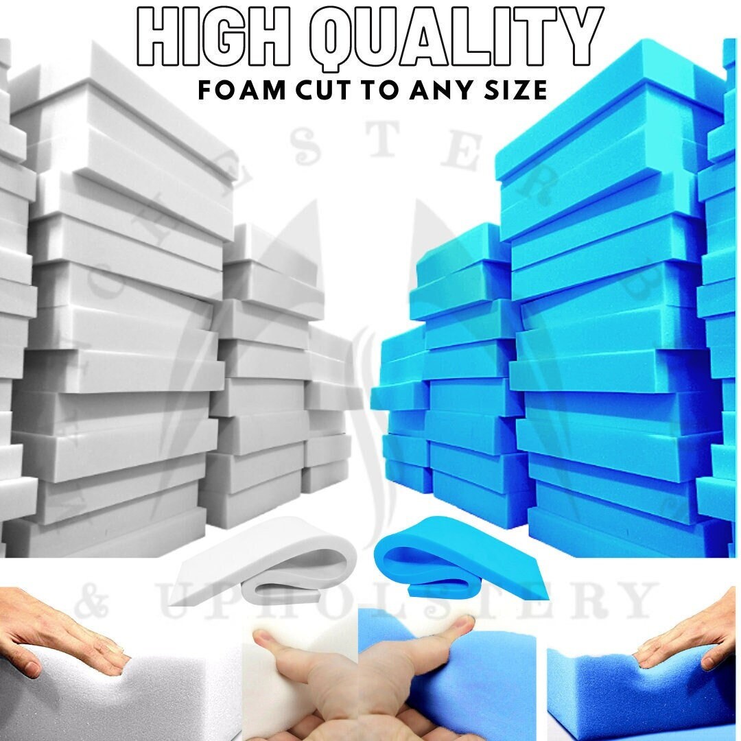 Upholstery Foam Cut to Any Size Cushion Seat Replacement Any Etsy