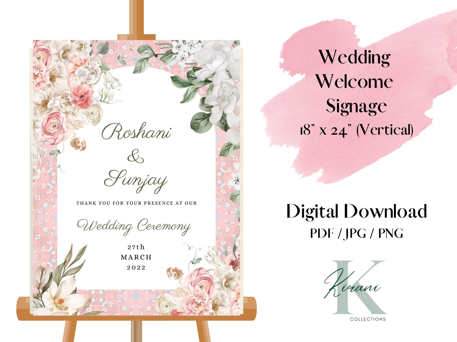 Wedding Welcome Sign | Indian Wedding Sign | Maiyan Jaggo Ceremony ...