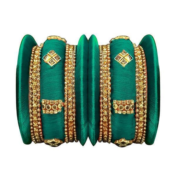 Silk thread 2024 kada bangles
