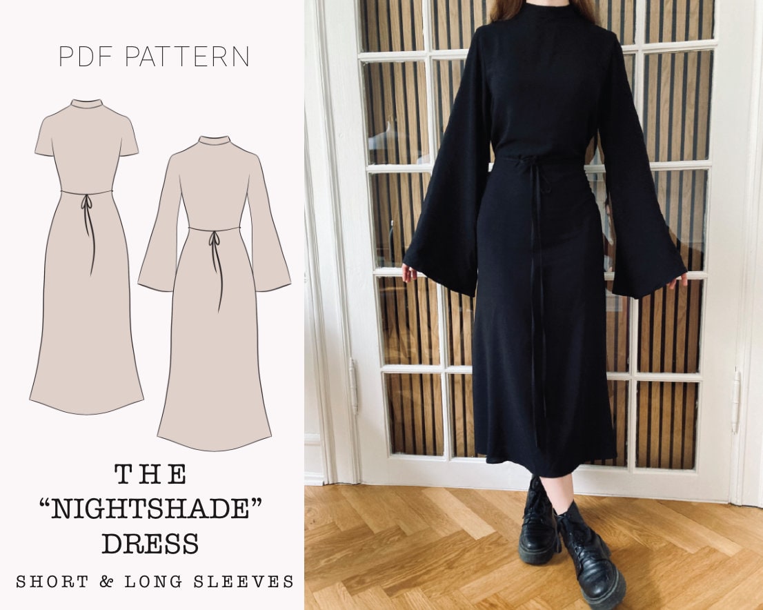 ヌキテパ ETHNIC PRINT FLARE SLEEVE DRESS ヌキテパ Ethnic Print Flare Sleeve Dress