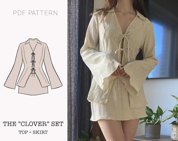 19th All Hand Sewn Clover Skirt