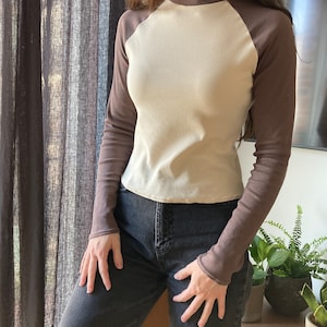 The "Aster" Tee | Stretchy raglan sleeve T-shirt PDF pattern | pdf printable sewing pattern image 6