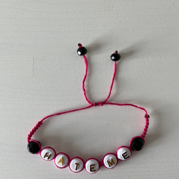 miley cyrus inspired hate me bracelet