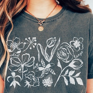 Comfort Colors Floral FDT Anti Fascism Shirt: Political Activism Tee