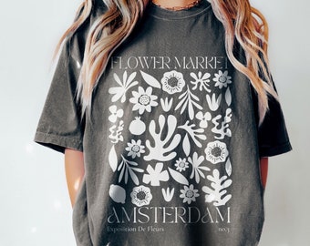 Flower Market Amsterdam Shirt: Comfort Colors Wildflower Tee