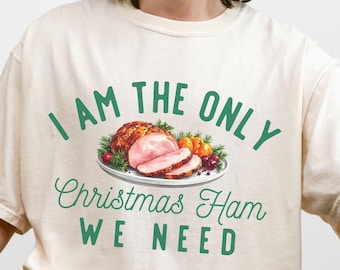 Comfort Colors I Am The Christmas Ham Shirt: Retro Funny Foodie Tee