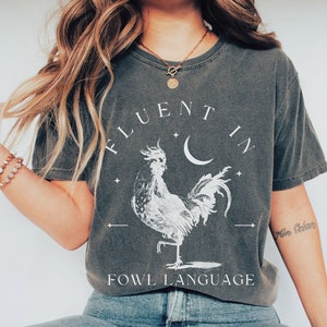 Camiseta con estampado de pollos: Camiseta divertida con estampado de pollos