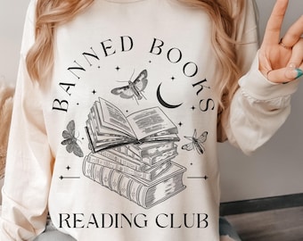 Comfort Colors Banned Books Reading Club Long Sleeve Shirt