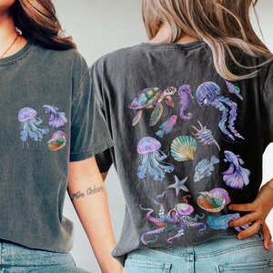 Comfort Colors Ocean Life Shirt: Stückgefärbtes Meeresschildkröten-T-Shirt