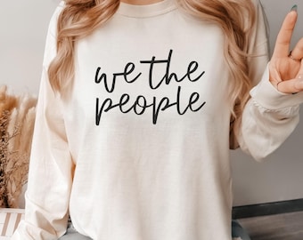 Gemütlichkeit Farben 'Wir Das Volk' Langarm Shirt : Verfassung Präambel Politisch Top