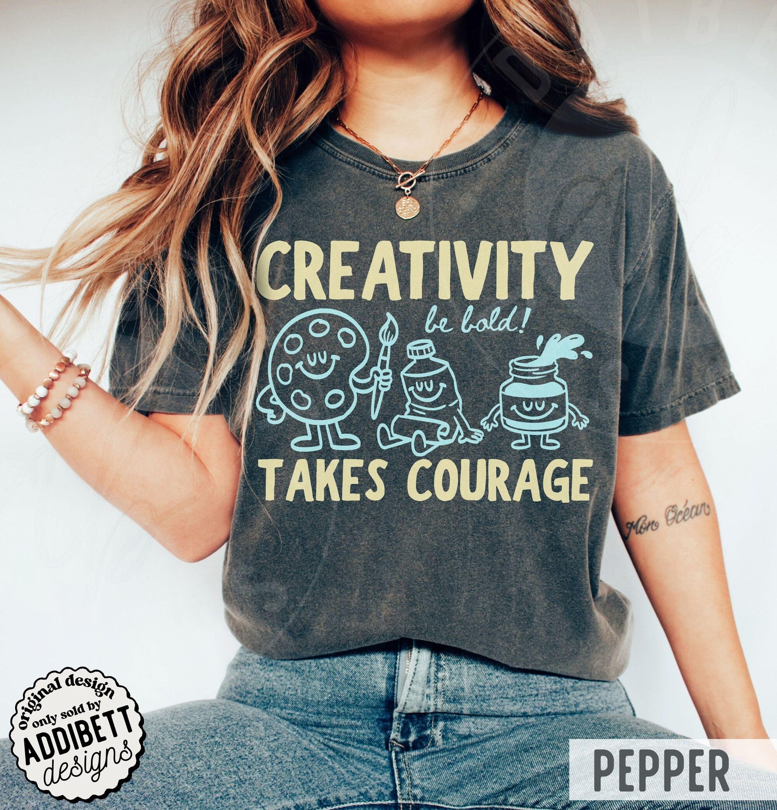 Comfort Colors creativity Takes Courage Shirt Cute Retro Doodles comfort-colors-creativity-takes-courage-shirt-cute-retro-doodles