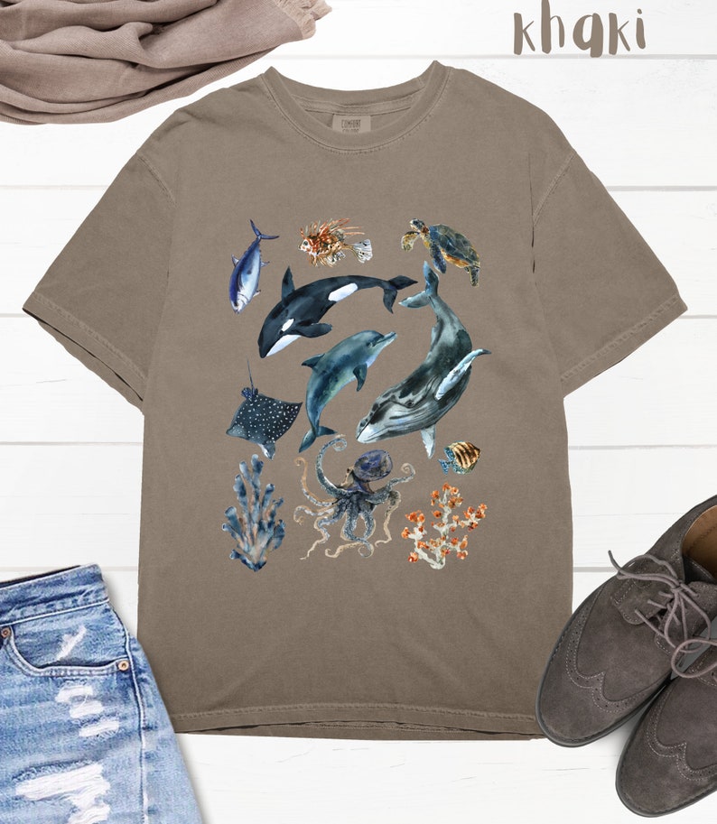 Marine Life Conservation Shirt Comfort Colors Shirt Ocean - Etsy