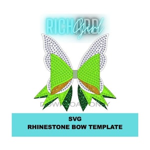 Padrão de modelo de laço de cabelo de fada SVG PDF "FairyTail" com extras de strass