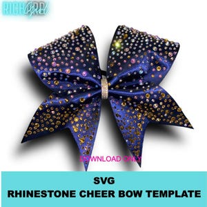 Cheer Bow Design Scatter Tips Strassvorlage im SVG-Format