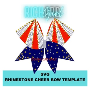 Cheer Bow Design « Big Top » Modèle de strass SVG sur le thème du cirque