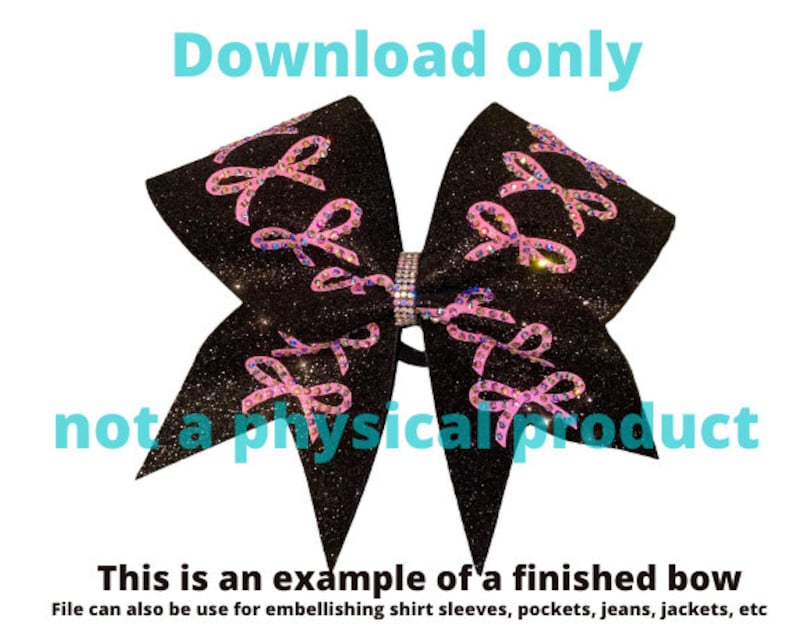 Cheer Bow Rhinestone Template SVG DOWNLOAD Etsy Cheer Bow Rhinestone Template SVG DOWNLOAD Etsy