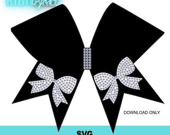 Cheer boog strassteen sjabloon SVG DOWNLOAD