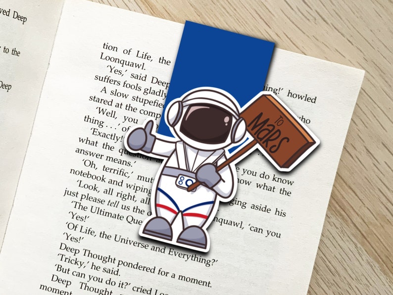 Astronaut Magnetic Bookmark, Cute Science Book Mark, Space Suit ...