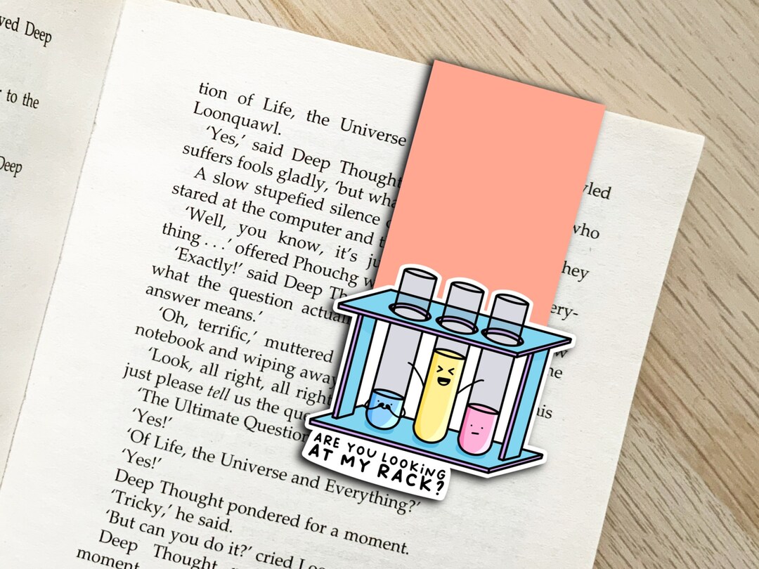 Test Tube Rack Bookmark, Science Pun Book Mark, Scientist Page Keeper