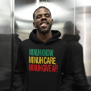 Jamaican Jacket Unisex Pull Over Hoodie IDC IDK IDGAF Jamaica Hoodie Hooded Jacket Jamaican Hoodie Jamaica Top Trip Rasta Reggae Coat