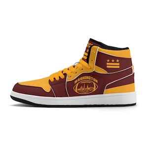 Custom Name NFL Washington Redskins Logo Design Air Jordan 13 Shoes Printed Logo JD 13