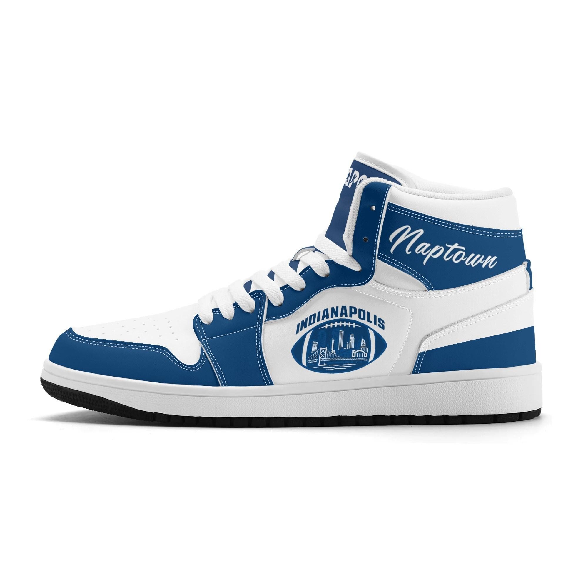 Discover Indianapolis Football Team Basketball Shoes for Men & Women Team Themed Sport Shoes,Fan Sneakers Hoosier Indianapolis Gifts