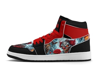Halloween Shoes for Men & Women Scary Clown Sneakers Halloween Outfit Spooky Clown Shoes Halloween Costume Sneakers Halloween Gift Hallows